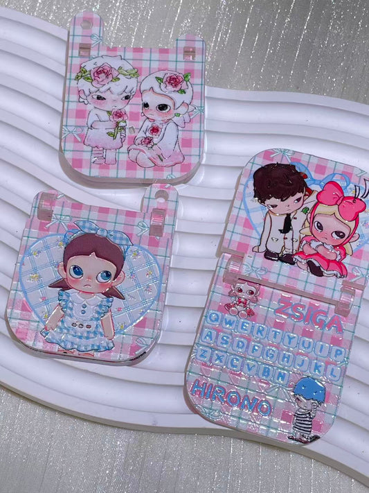 【D001】スマートフォン風パーツ｜かわいいサイズ｜ハンドメイドにぴったり